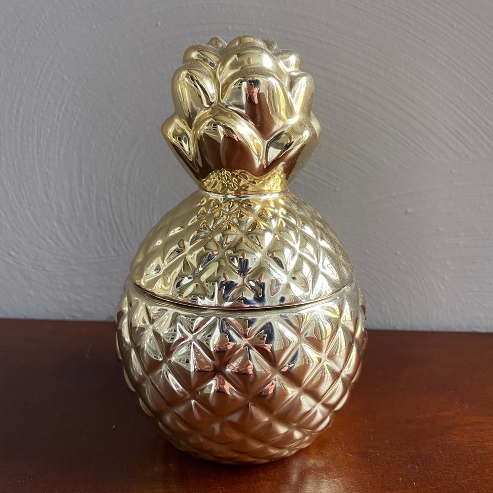 Gold Pineapple Candle